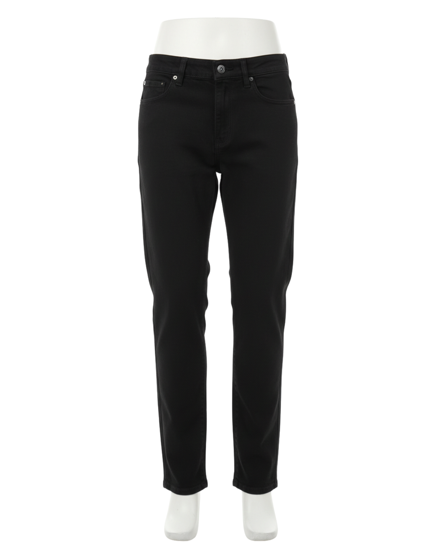 Premium Cotton Gabardine - Relaxed Black Pants