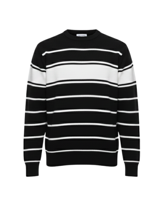 Men’s Multi-Stripe Essential - Black