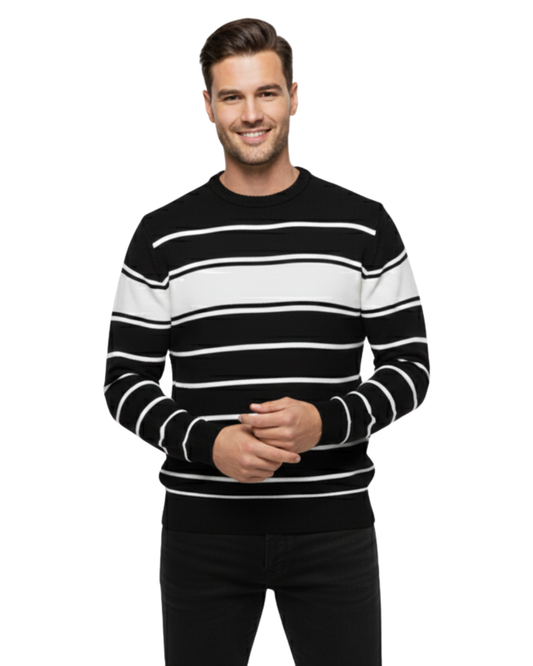 Men’s Multi-Stripe Essential - Black